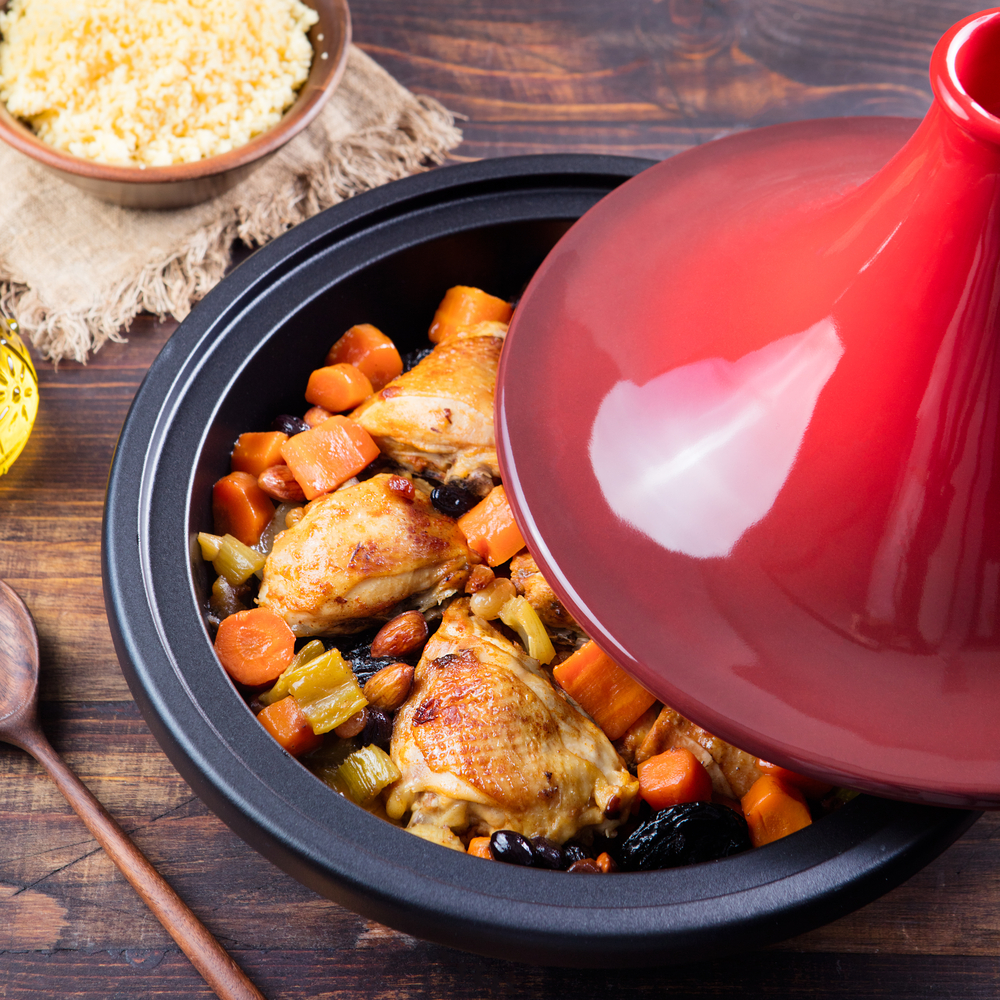 Chicken Tajine with Kumara, Carrots and Prunes