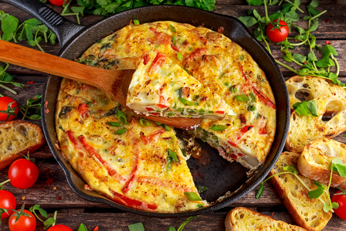 Capsicum and Kumara Frittata