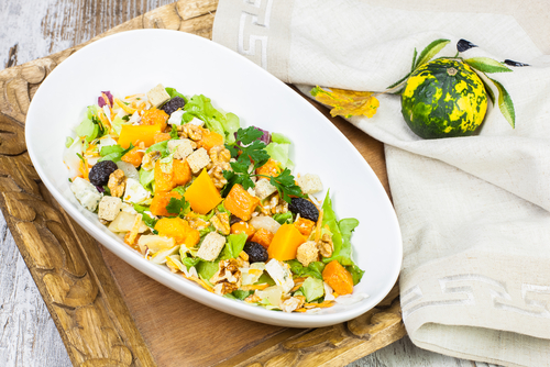 Pan-Roasted Kumara Salad with Ricotta Croutons