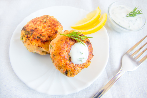 Kumara and Mussel Fritters