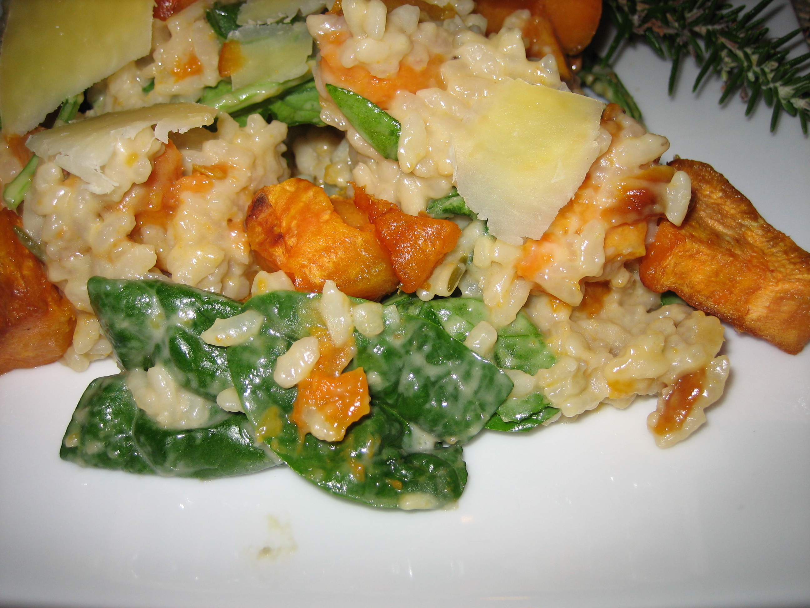 Roasted Beauregard Kumara and Rosemary Risotto