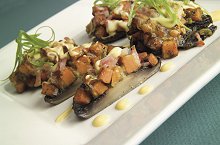 Kumara and Mozzarella Stuffed Portabello Mushrooms